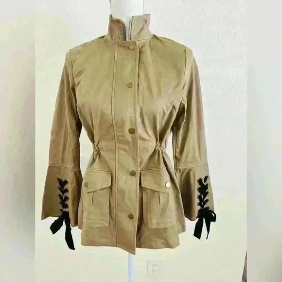 I.N.C. Lace-Up Utility Jacket Size Petite Small - Picture 2 of 11